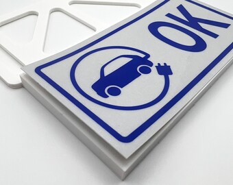3D-Printed EV OK Sticker Bracket: British Columbia HOV License Plate
