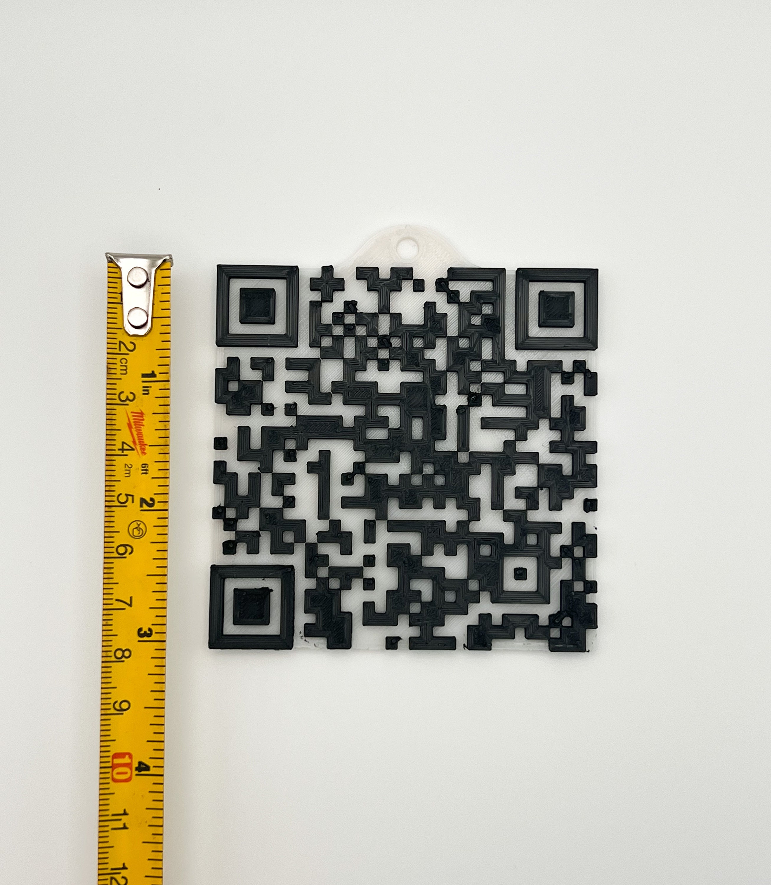 QR Code QR Code Keychain 3d Printing 3dprinted Qr Code Etsy Canada