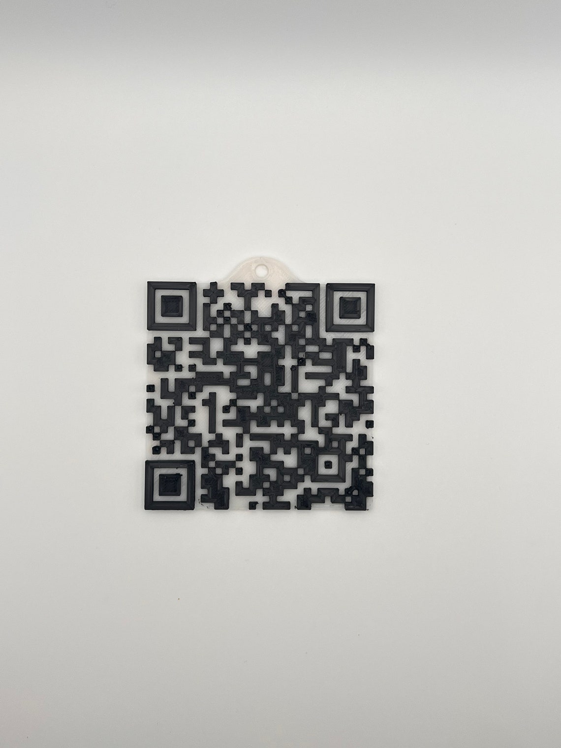 QR Code Accessory, QR Keychain, 3dprinted Qr Code, Qr Code for Small