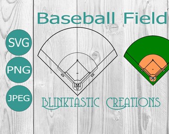 Softball Field Svg Etsy
