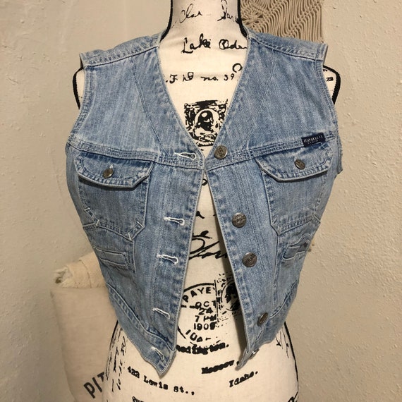 Vintage Denim Vest - image 2