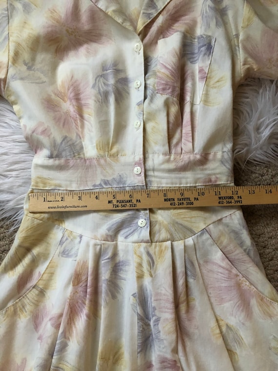 BEAUTIFUL Vintage Floral Dream Watercolor Dress - image 7