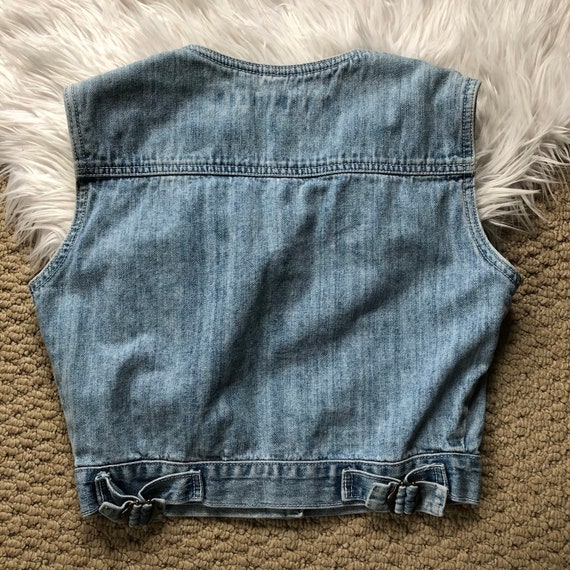 Vintage Denim Vest - image 8