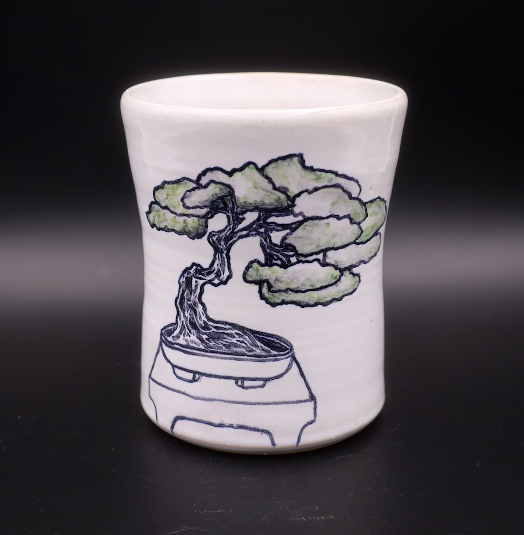 Japanese Bonsai Ceramic Mug Etsy