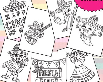 Cinco De Mayo Coloring Sheet Kids Crafts