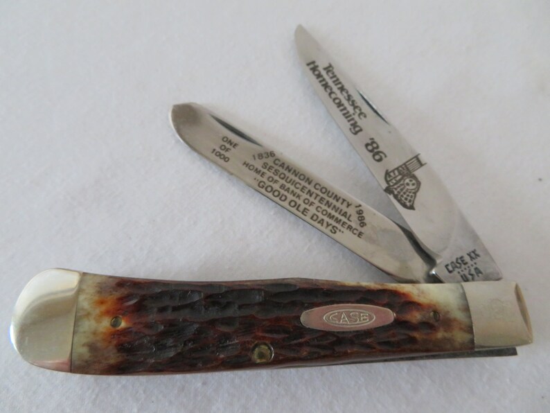 1986 Tennessee '86 Case XX Pocket Knife In Etsy