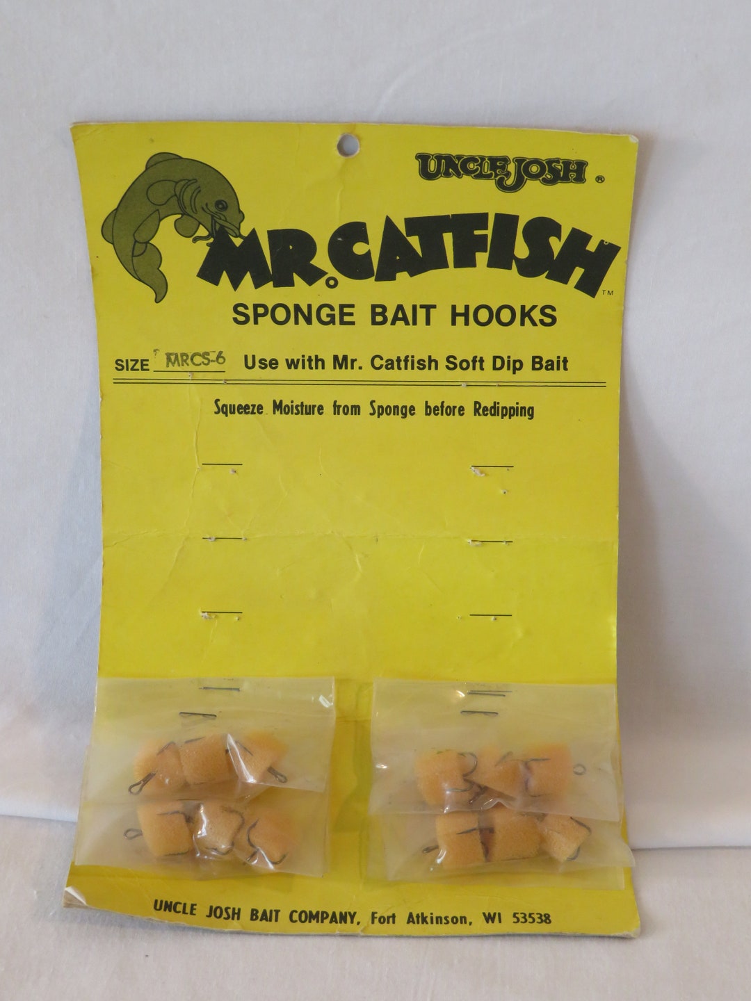 Mr. Catfish Sponge Bait Hooks by Uncle Josh Etsy