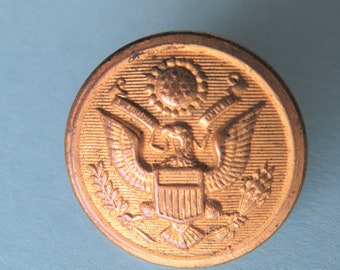 U.S. Army Great Seal Button with RARE Marking 1925-1931