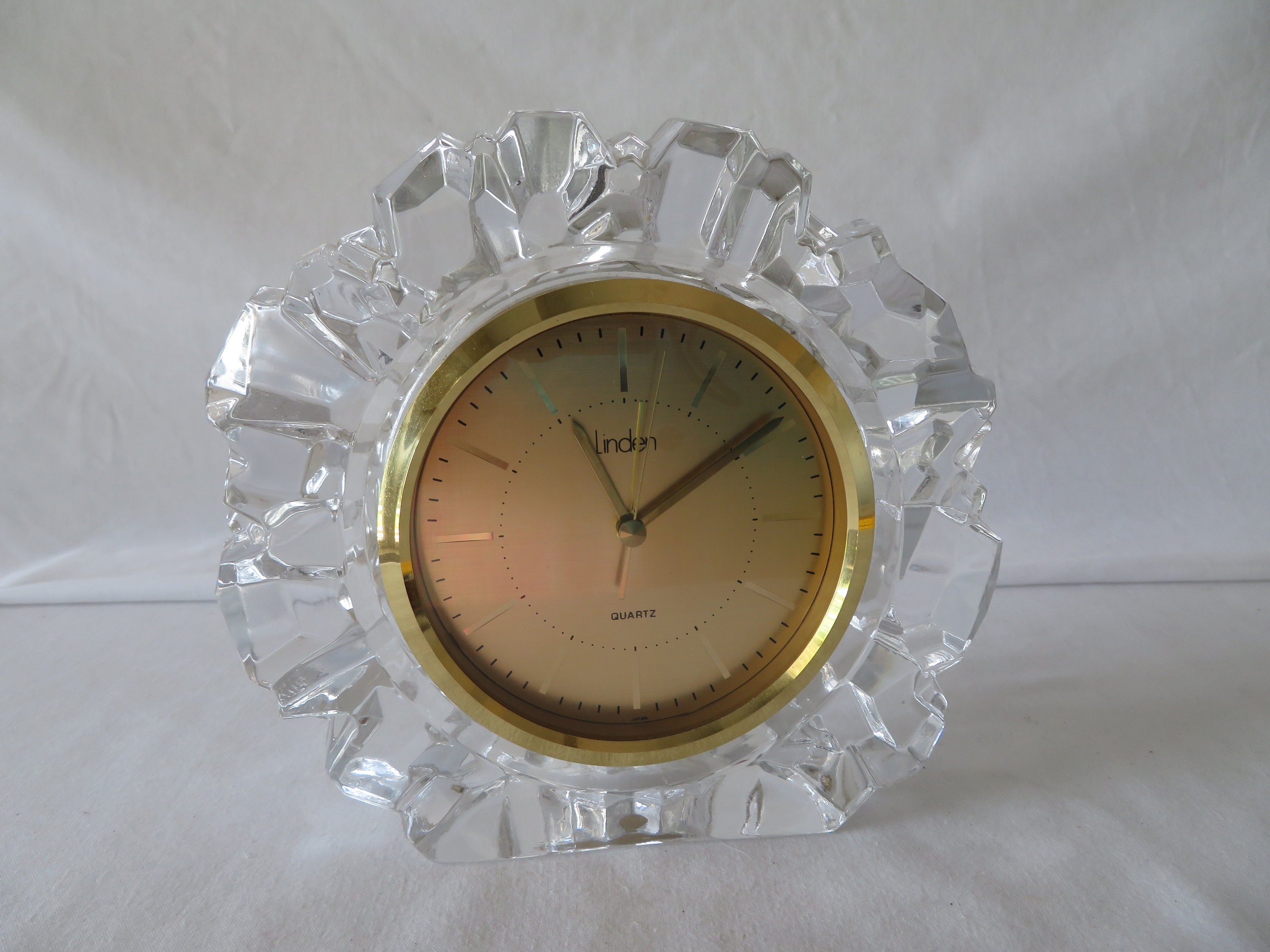 Linden Quartz Mantle/desk Clock Etsy
