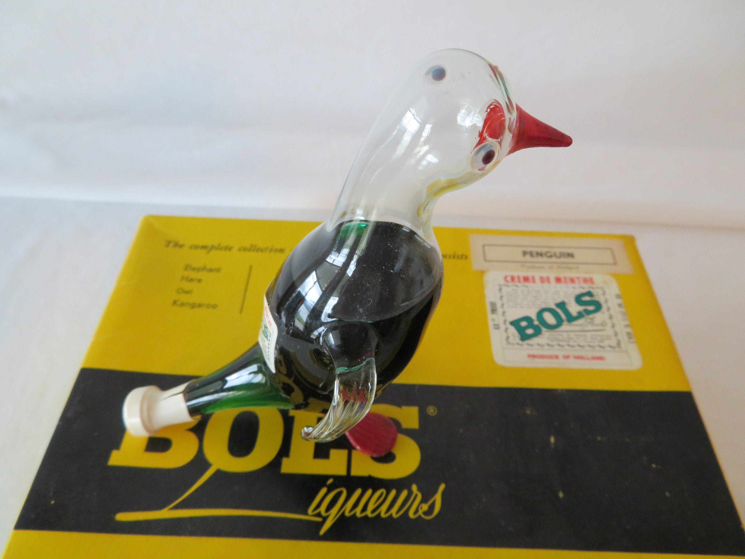 BOLS Hand Blown Glass Animal Miniature Liquor Bottles RARE - Etsy