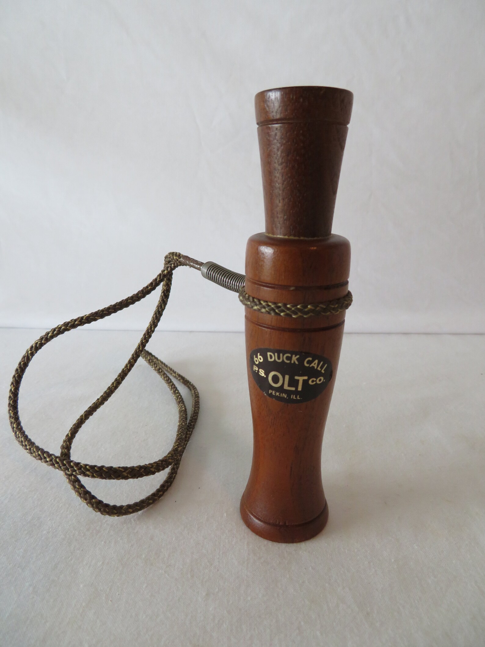 Vintage P.S. OLT Co. Wooden 66 Duck Call with Lanyard Etsy