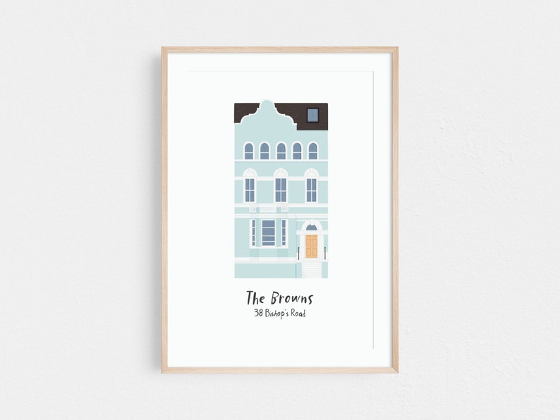 Custom house portrait, Realtor closing gift, First date gift, Our first house portrait, Custom house print, First date location, Anniversary gift, Housewarming gift, Engagement gift.