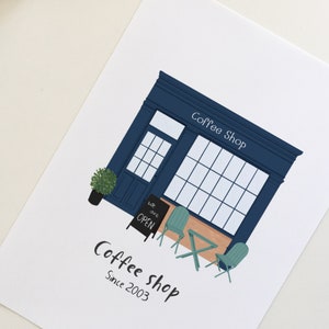 Custom house portrait, Realtor closing gift, First date gift, Our first house portrait, Custom house print, First date location, Anniversary gift, Housewarming gift, Engagement gift.