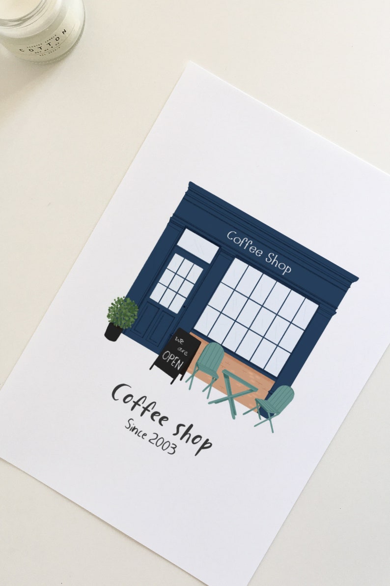 Custom house portrait, Realtor closing gift, First date gift, Our first house portrait, Custom house print, First date location, Anniversary gift, Housewarming gift, Engagement gift.