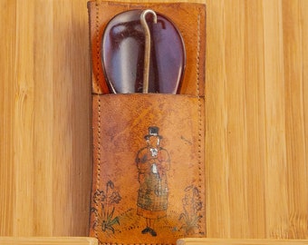 Antique Welsh Souvenir Buttonhook and Shoehorn