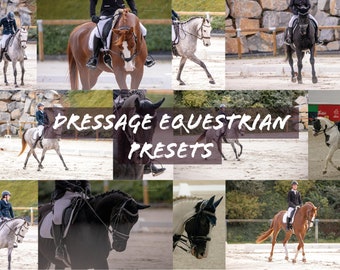 20 Dressage Equestrian Lightroom Presets for Desktop and Mobile, Equine, Horse Photography, Dressage, Equitation, Indoor and Outdoor