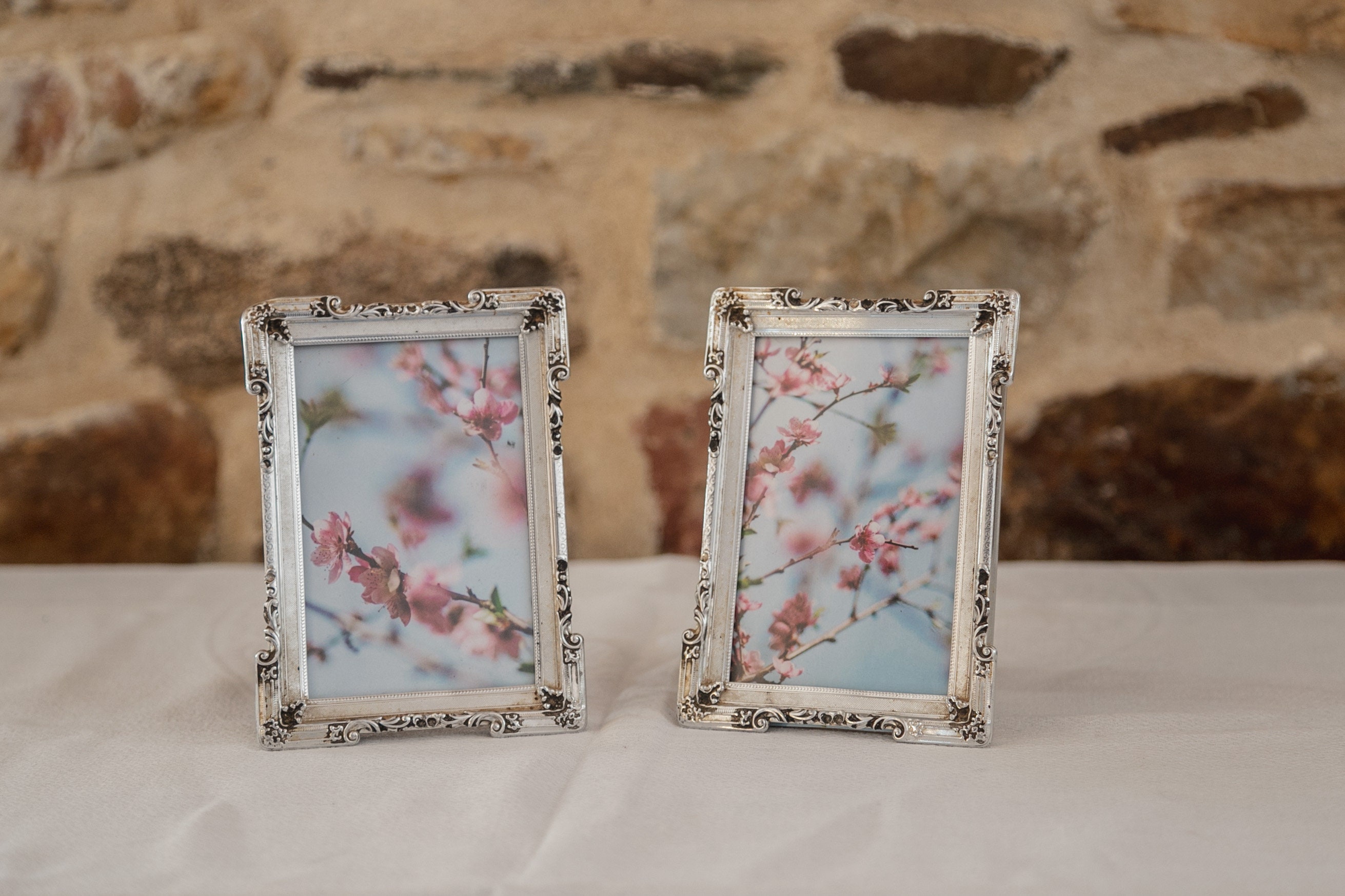 Paire de Cadres Photo Vintage Français Années 1950