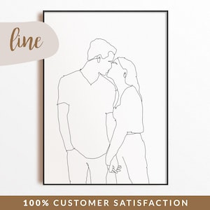 DIGITAL custom Personalisierte Illustration, Portrait, Geburtstag, Jahrestag, Weihnachten, Valentinstag, Geschenk, Foto, Zeichnung, Kunst