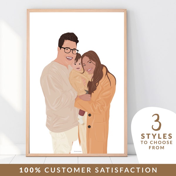 DIGITAL custom Personalisierte Illustration, Portrait, Geburtstag, Jahrestag, Valentinstag, Geschenk, Weihnachten, Foto, Zeichnung, Kunst