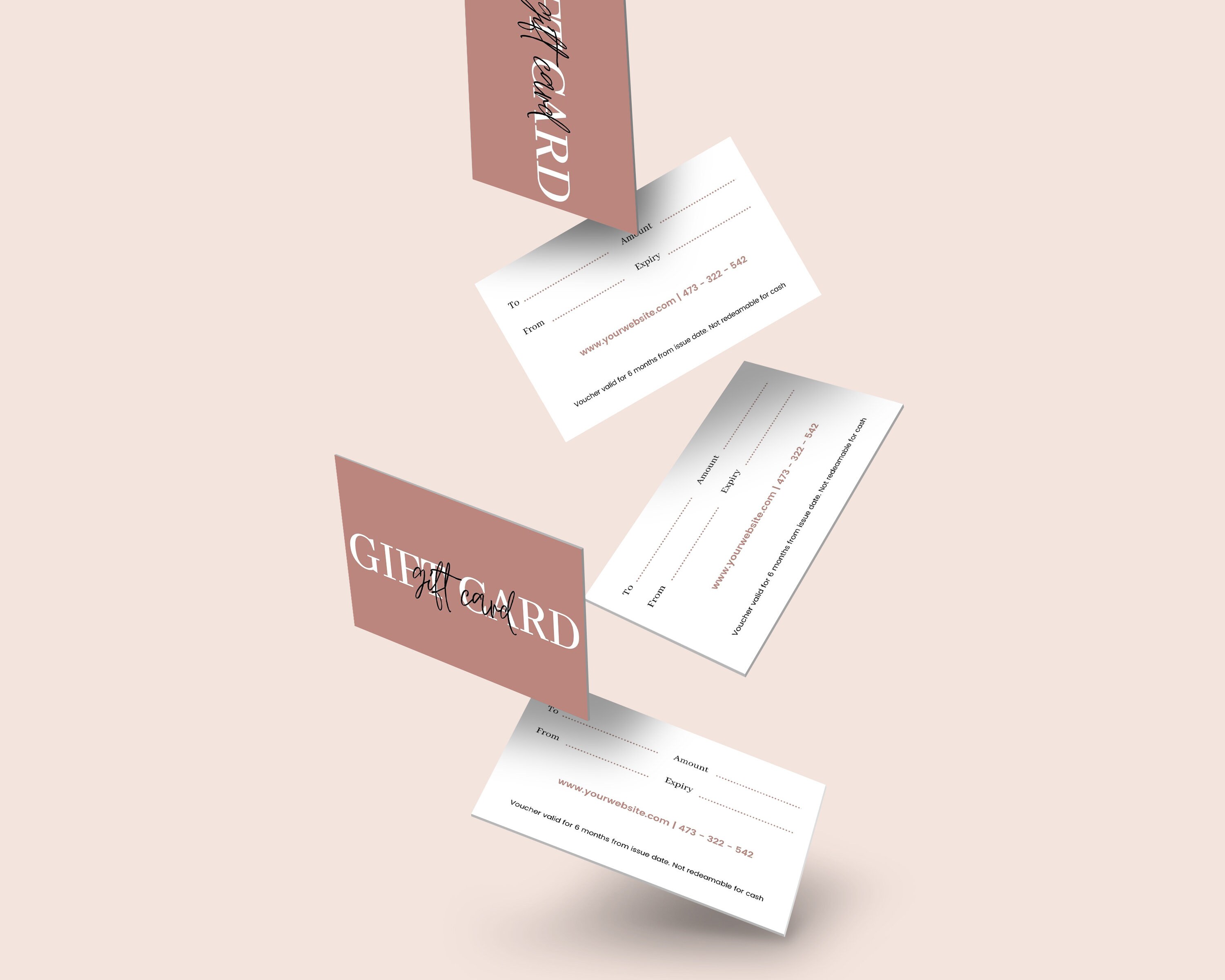 EDITABLE CUSTOM Gift Card Business Minimal Gift Card Etsy Ireland