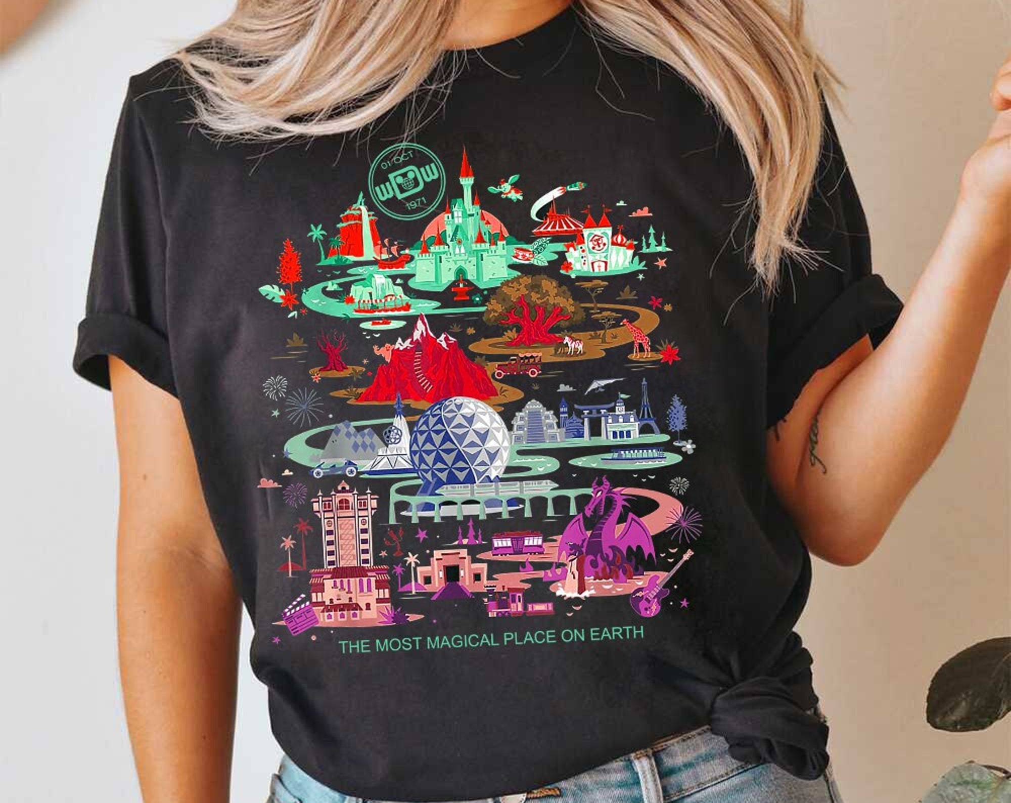 Discover Vintage Walt Disney World shirt, Disney Retro Shirt, Disney Magical shirt, Happiest Place shirt, Disney Family Shirt, Disney Vacation shirt
