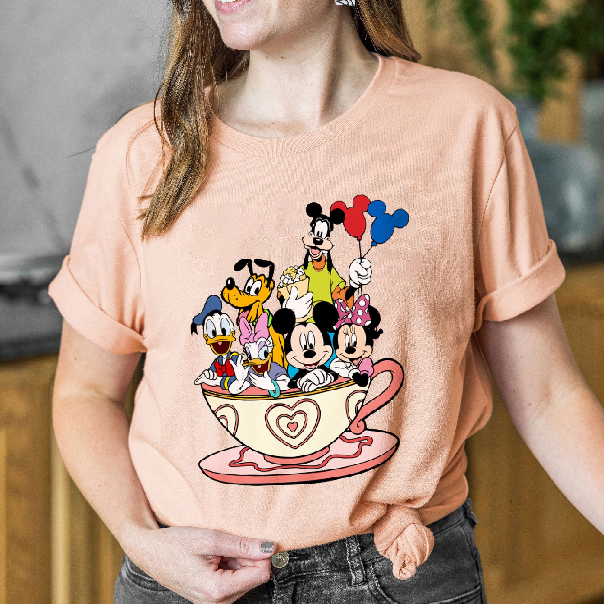Mickey And Friends Shirt, Disney Family shirt, Disneyland shirt, Disneyworld shirt, Disney Balloon Shirt, Disney Vacation Shirt