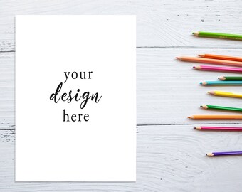 Colouring page mockup A4 paper size for kids, kids worksheet background, kids poster background