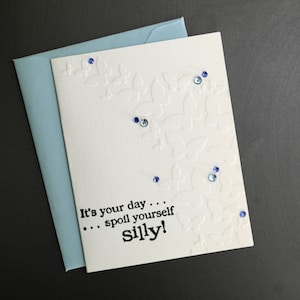 Biglietto di auguri fatto a mano - personalizzabile senza costi aggiuntivi