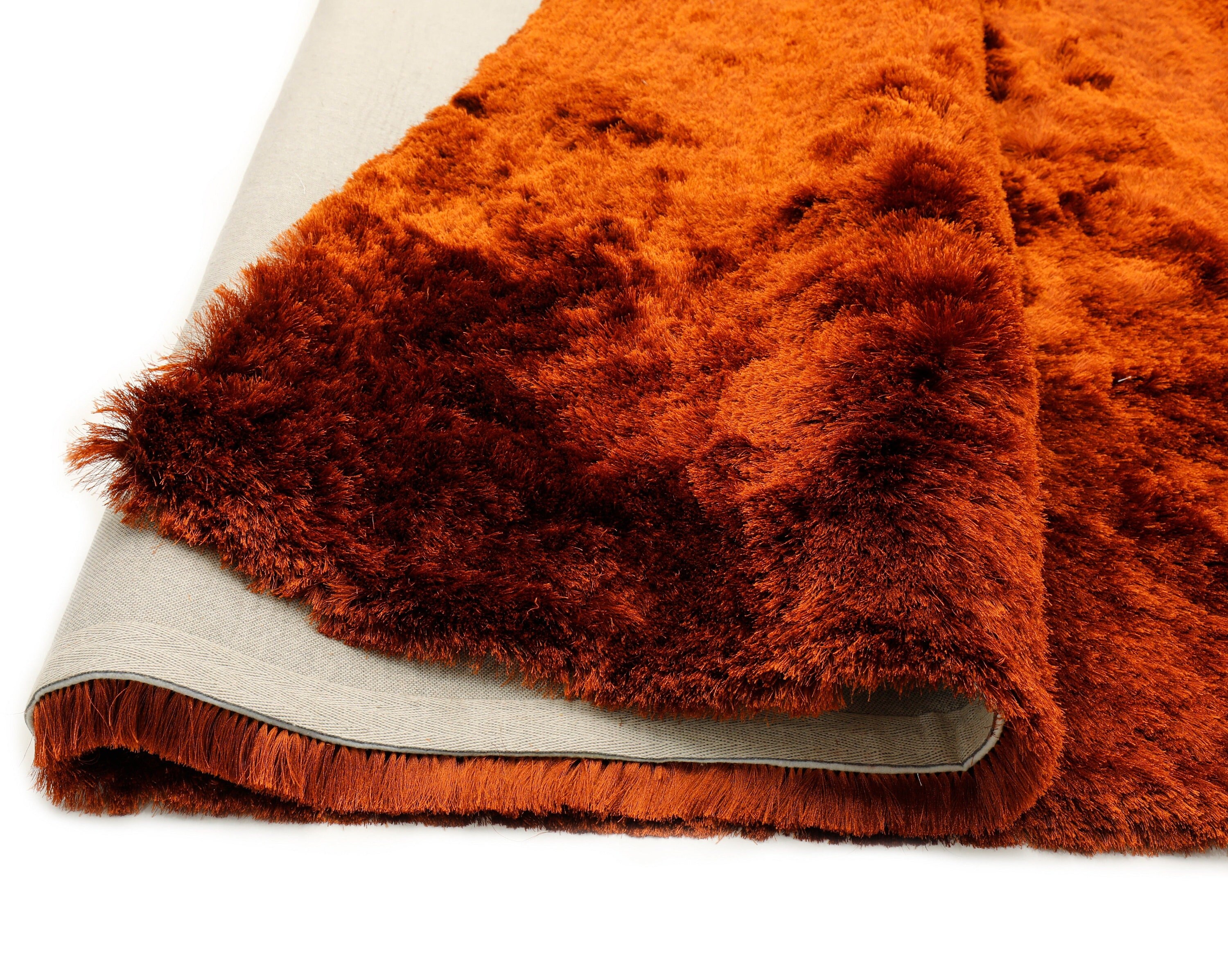 Brisa Shag Solid and Two Tone Ginger Rust