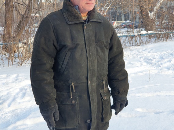 Natural sheepskin shearling coat Made in Czech Rep
