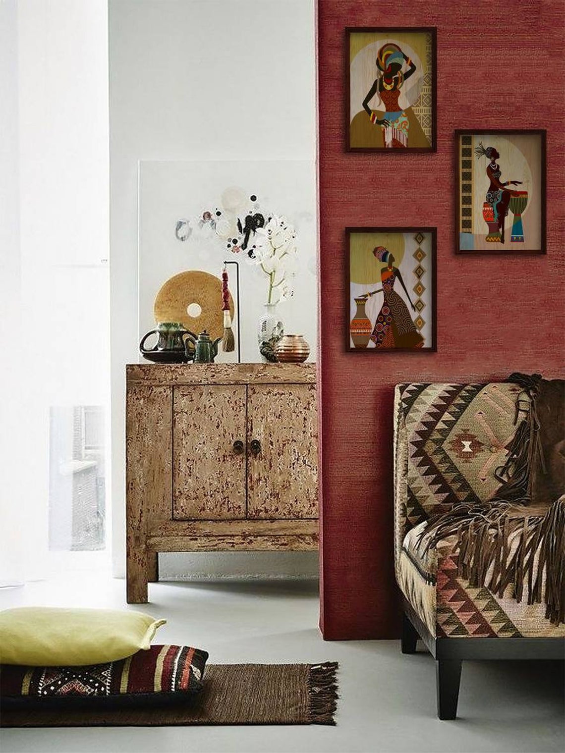 Handmade Wooden Acrylic Painting Wal Hangings Wal Decor Etsy