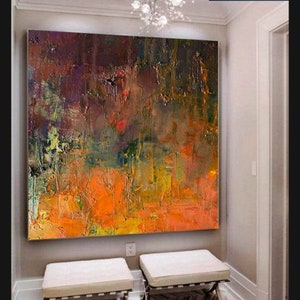 Handcrafted Abstract Original Oil Paintings: Elevate Your Home - Etsy