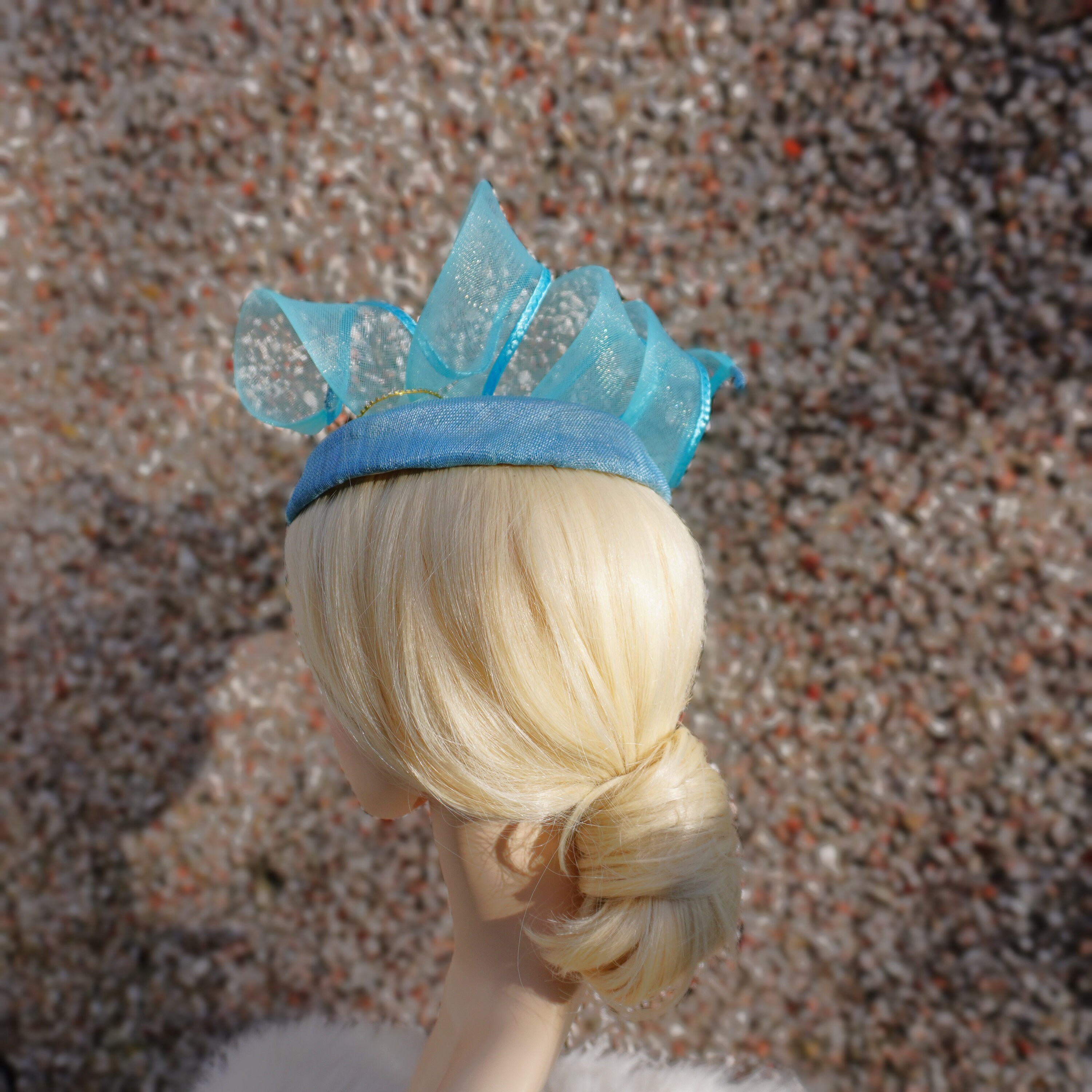 Light Blue Pillbox Cocktail Hat, Wedding Fascinator Blue, Ladies Tea ...