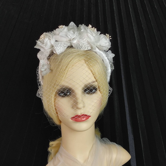 Birdcage Veil Bridal Headband Bridal Headband Veil Etsy