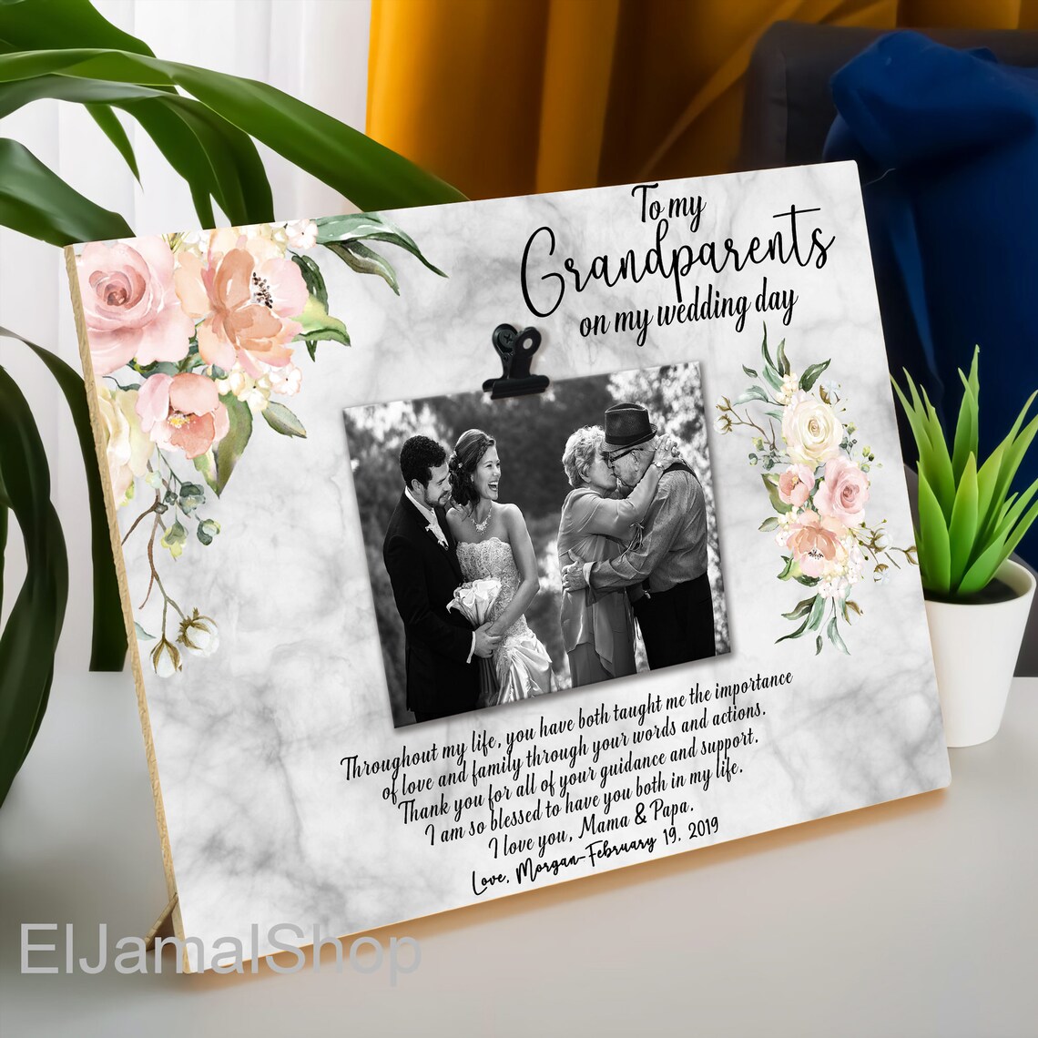 Grandparents Wedding Gift Grandparents From Bride and Etsy