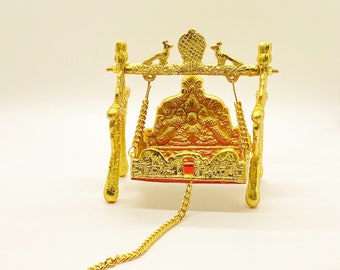 Metal Krishna Jhula Laddu Gopal Jhula for Home and Office