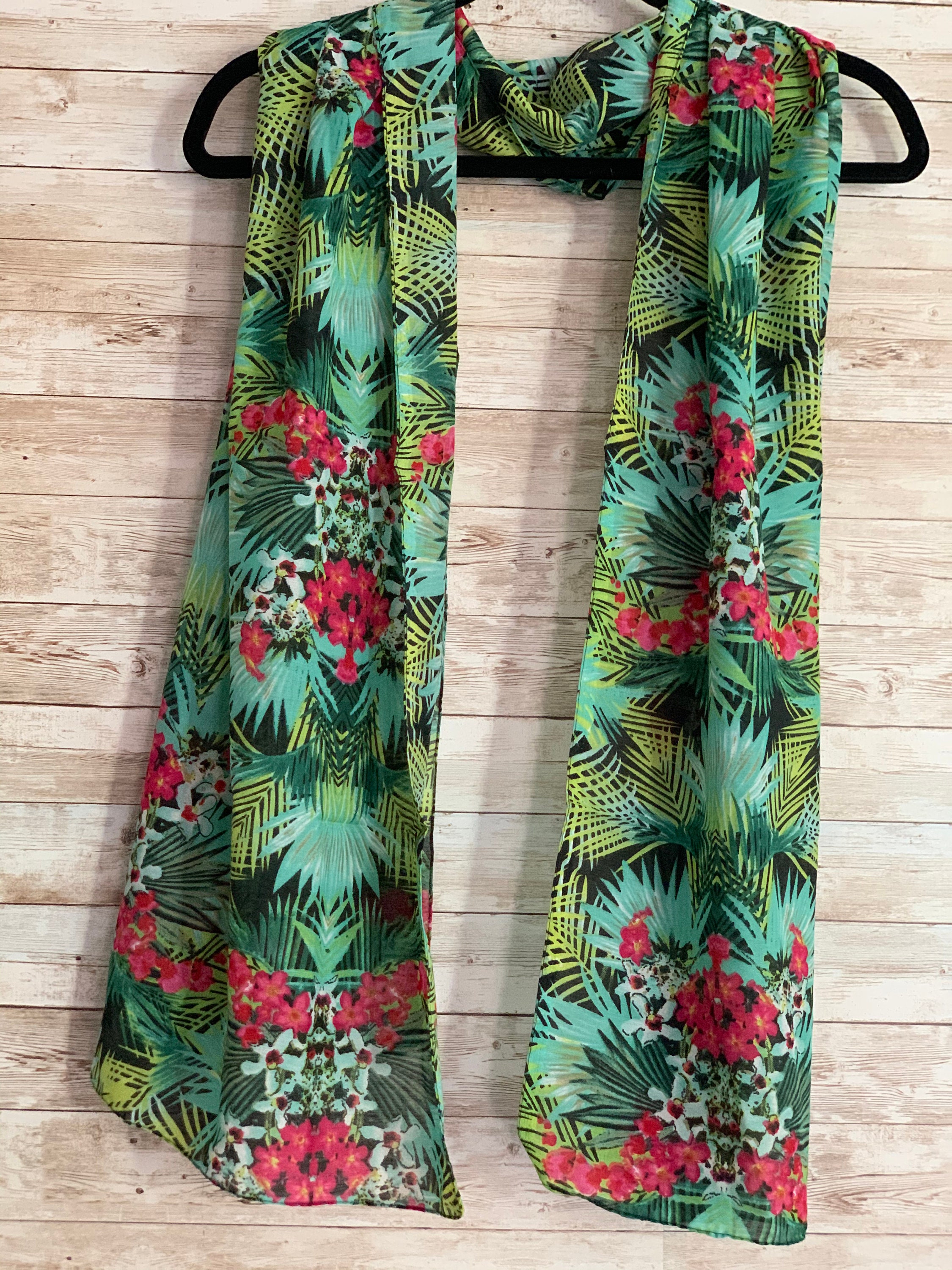 Lightweight Tropical Print Scarf 100% Cotton and Wrap for | Etsy