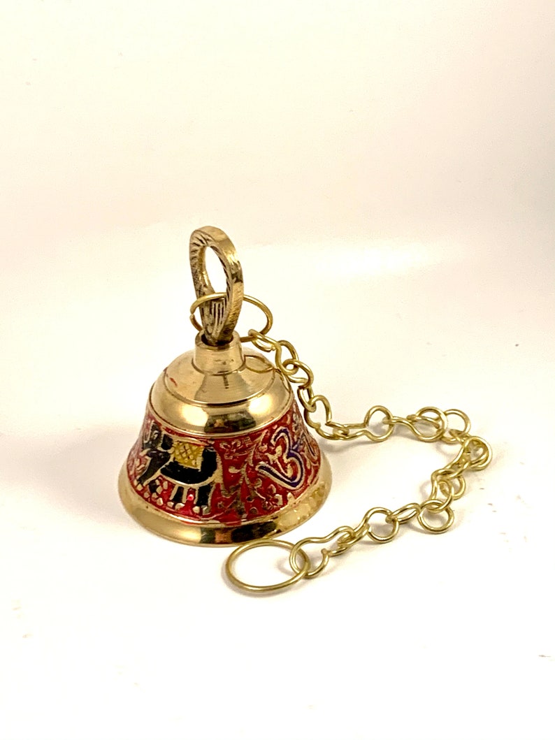 Brass Hanging Pooja Bell multi_5 Inch X 3 Inch Etsy