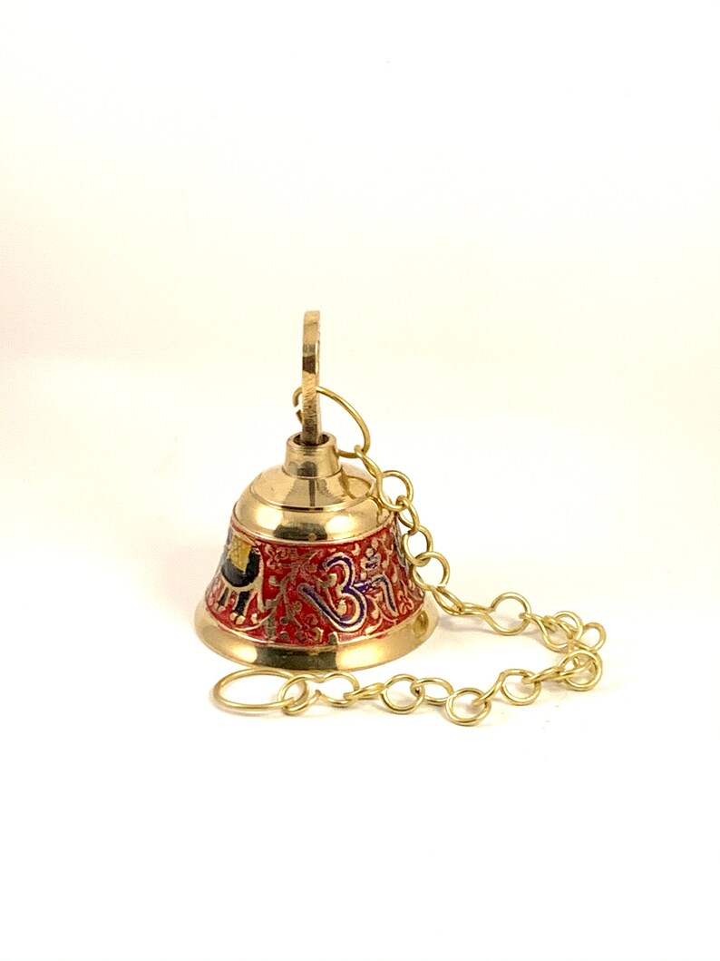 Brass Hanging Pooja Bell multi_5 Inch X 3 Inch Etsy