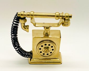Desktop Vintage Messing Schwergewicht Telefon, Geschenke für ihn, Büro, Briefbeschwerer