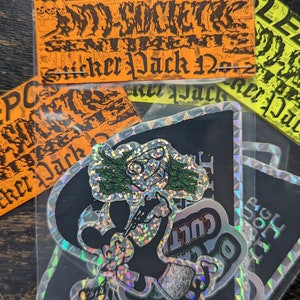Anti-Societal Sentiments Sticker Pack No.2 all holo stickers to show your distaste