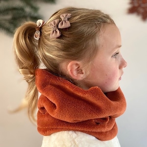 Kids snood, neckwarmer, infinity scraf, tube scarf, faux fur, snuggle fleece - different colors