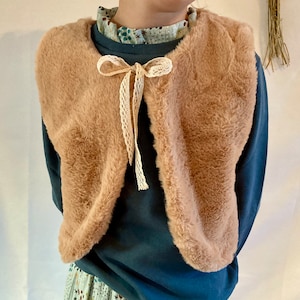 Fur cardigan, fur gilet, girl gilet, girl gardigan - different colors