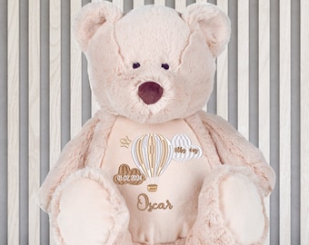 Large Soft Teddy Bear with Personalized Embroidery (40cm)