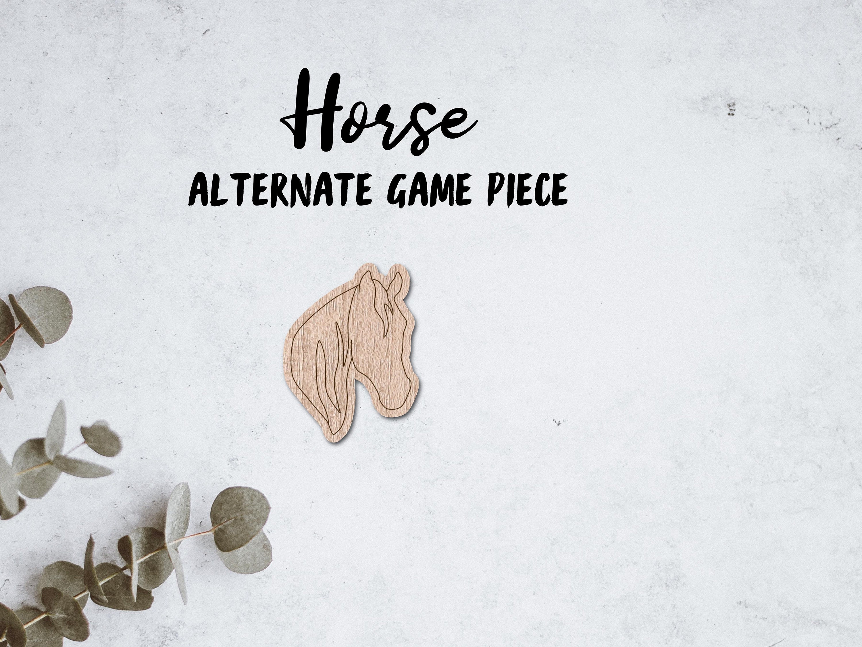 Horse cowboy Laser File Tic Tac Toe game piece INSTANT Etsy