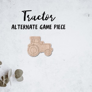 Tractor farm country Laser File Tic Tac Toe game piece - INSTANT download - svg dxf Ai - glowforge k40 thunder - wooden games - laser