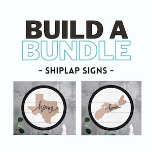 Construir un paquete Shiplap wall signs archivos cortados con láser - Glowforge k40 Beamo Thunder mira - decoración DIY - SVG DXF AI - archivos digitales