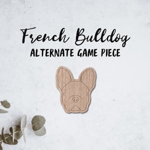 Pezzo del gioco Laser Bulldog Francese - Download ISTANTANEO - svg pdf Ai - glowforge k40 thunder - giochi in legno - foresta di uccelli laser