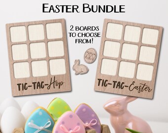 Easter bunny egg Tic Tac Toe coffee table game laser File INSTANT DOWNLOAD svg dxf Ai - glowforge k40 thunder - wooden games - laser cutter