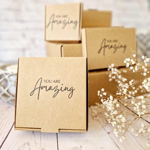 Vous êtes incroyable - Boîte cadeau vide. Mini, petite, moyenne, boîte postale en carton. Anniversaire, Merci, professeurs, Fête prénatale, Employés, Entreprise